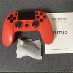 TUTUO PS4-S ワイヤレスコントローラー 赤