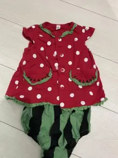 スイカ柄ドレスセット 70