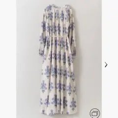 ヌキテパ コットン マリーゴールドプリント　チュニック Cotton Jacquard Marigold Print Shirring Dress | Pasand by ne