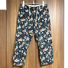 ボタニカル柄　リネン混　パンツ