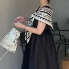 大判ストール 船乗りのタトゥー カシシル カレ ショール ストール