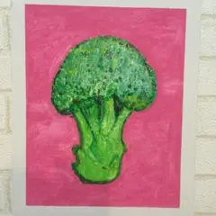 アクリルキャンバス絵画　ブロッコリー