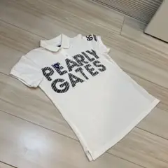 準新作　モノグラムロゴ　パーリーゲイツ　サイズ0 ポロシャツ