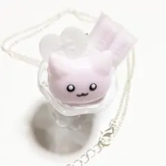 ネックレス 平成女児 量産型 ホイップ パフェ レジン ハンドメイド