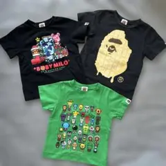 A BATHING APE Tシャツ 3枚セット 100cm