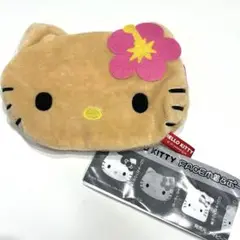 HELLO KITTY face巾着&ポーチ　日焼けキティ