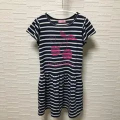 メゾピアノ ワンピース140cm 女の子 さくらんぼ 紺