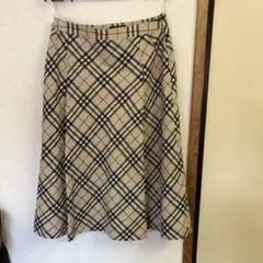バーバリー ウールスカート