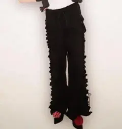 MILK ミルク Hip Ribbon PANTS ブラック 2025AW
