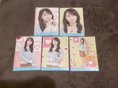 矢久保美緒　個別生写真　5種コンプ　バレンタイン　Valentine 2022