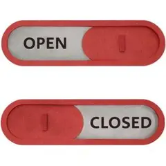 ♪　Sign Sliding (Red) Closed Open