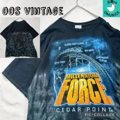 【入手困難】00s Cedar Point Tシャツ 遊園地 ミレニアムフォース