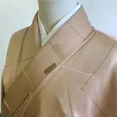 【和】10703b 着物 小紋 幾何学文様 お洒落