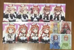 五等分の花嫁　ブロマイド　クリアカード　購入特典　一花　ニ乃　三玖　四葉　五月