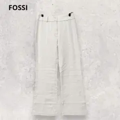フォッシル イタリア製 ストレッチフレアパンツ ワイドパンツ 40 3542
