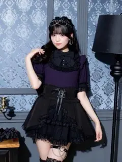 NOEMIE ノエミー ゴシックレイヤードスカパン ブラック S
