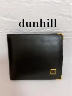 ダンヒル　dunhill 折り財布　二つ折り　黒　ブラック