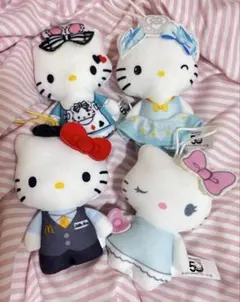 ハローキティ ぬいぐるみ 4体セット ハッピーセット