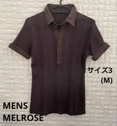 メンズメルローズ ポロシャツ 半袖 Mサイズ 細身 美品 メンズ MELROSE