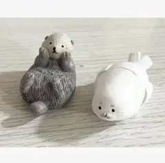 置物　ラッコ　アザラシ