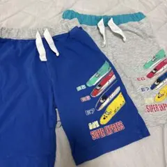 新幹線　プラレール　ハーフパンツ　110〜120センチ　2枚セット