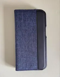 オウルテック 手帳型フリップケース ダークブルー iPhone13pro〜14