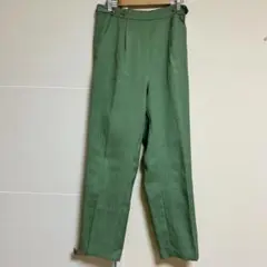 ✨美品✨テチチ　タックパンツ　グリーンM
