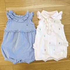 ラルフローレン Ralph Lauren ロンパース 2点セット 6m 9m