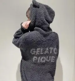 新品未使用 ハロウィン限定 ジェラピケ クロネコパーカー gelato pique（ジェラートピケ）の「【Halloween限定