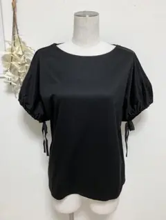 新品　アンタイトル　ドルマンスリーブカットソー　XSサイズ　ブラック