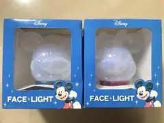 ディズニー FACE LIGHT ミッキー ミニー 2個セット