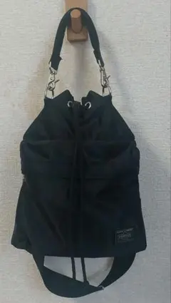 〈美品〉PORTER ブラック ショルダーバッグ