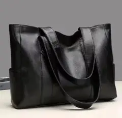 限定 おしゃれブラックトート 38cm x 30cm ビジネスバッグ