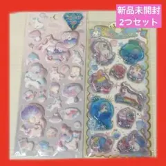 【新品未開封】もちふわ　ウォーターインシール　ユニコーン　2種セット　シール