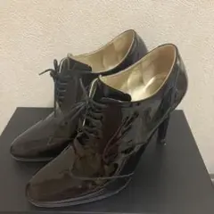CHANEL レースアップ ブーティ 38.5シャネル