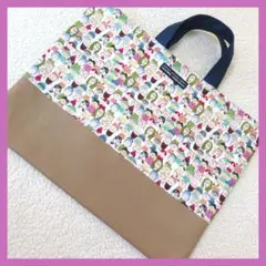 フェイス　レッスンバッグ　絵本袋　入学入園　ハンドメイド