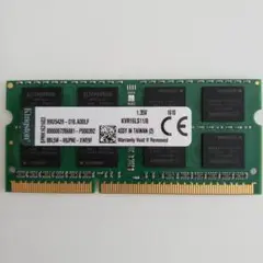 Kingston ノートPC用メモリ 8GB DDR3L 1600