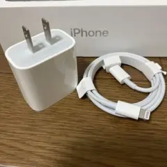 Apple Iphone 急速充電器　中古　とUSBCライトニング　新品　純正