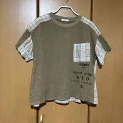 【最終価格】CUBESUGAR 布帛切り替えTシャツ