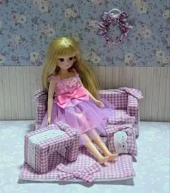 ミニチュア　ドール　ソファーセット