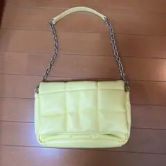 LEPSIM イエロー キルティング バッグ