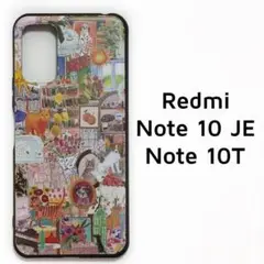 Redmi Note10JE 10T カバー 犬猫 コラージュ