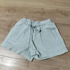 淡いグリーン コットン 半ズボン 100cm