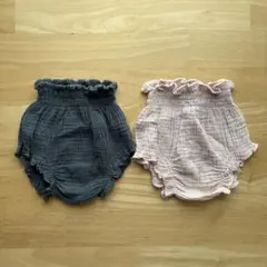 【ZARA】テクスチャー素材プレーンブリーフ 3-6ヶ月 2枚セット