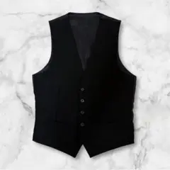 【フォーマルリバーシブルベスト】ブラック＆グレー