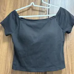 GU ブラック カップ付き 半袖Tシャツ M
