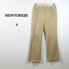 ニューヨーカー　ベージュ パンツ コットン混合　メンズ