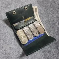 (名入れ可・色変更可)コインキャッチャー　財布　ハンドメイド　レザー　クラフト