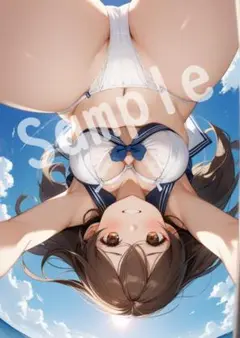 JK アニメ ファンアート A4 ポスター イラスト ★00056659
