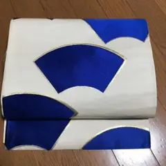 袋帯☆六通☆扇柄